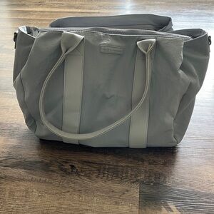 Poppy & Peonies Women’s Laptop Tote Bag - Light Gray